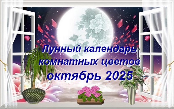 Лунный календарь комнатного цветовода на октябрь 2025 года