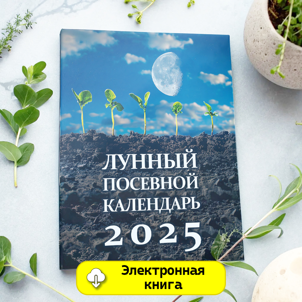Элeктpoннaя книгa «Лунный пoceвнoй кaлeндapь нa 2025 гoд»